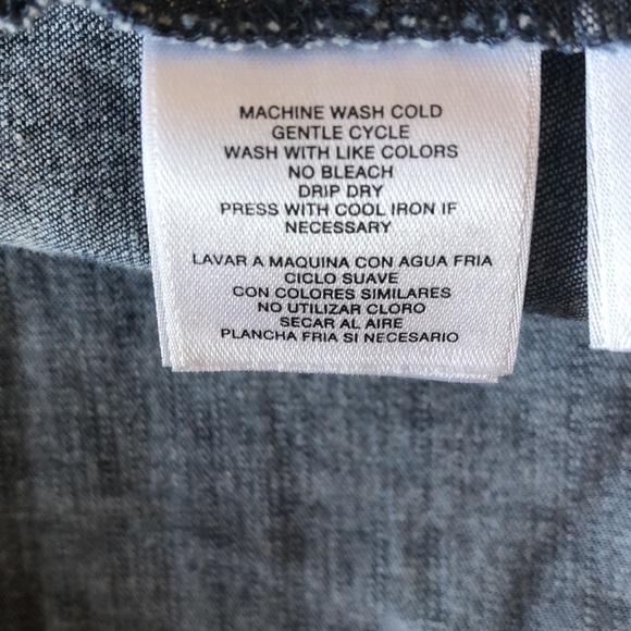 Anne Klein blue mostly cotton jacket/shirt size L - Picture 4 of 5